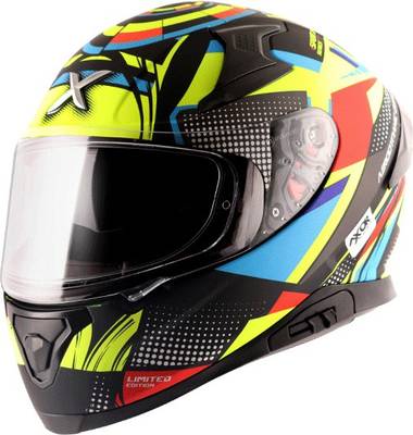 Axor Apex Vivid Motorbike Helmet  (Dull Black, Neon Yellow)