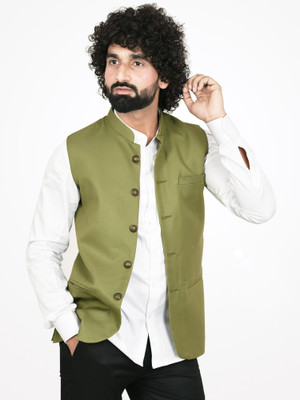Amogue Sleeveless Solid Men Jacket