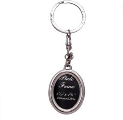 Rashi Trader Oval Photo Frame Shining Key Chain Key Chain