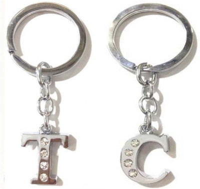 Rashi Traders Alphabet C & T Letter Key Chain