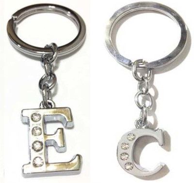 Rashi Traders Alphabet C & E Letter Key Chain