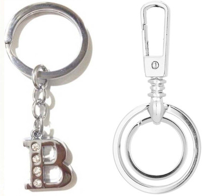 Rashi Traders Alphabet B Letter & Challa Locking Key Chain