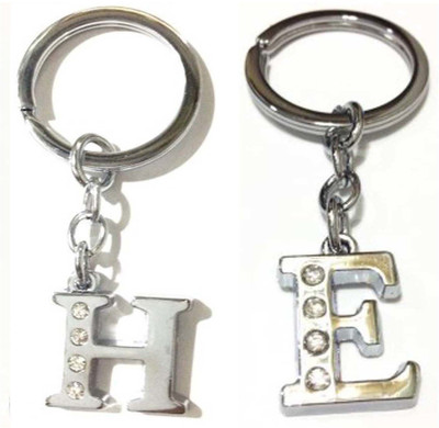 Rashi Traders Alphabet E & H Letter Key Chain