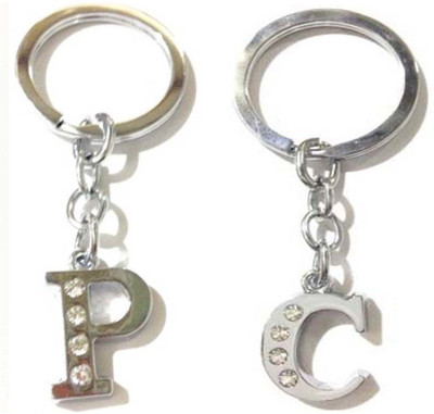 Rashi Traders Alphabet C & P Letter Key Chain