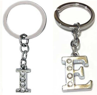 Rashi Traders Alphabet E & I Letter Key Chain