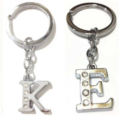 Rashi Traders Alphabet E & K Letter Key Chain