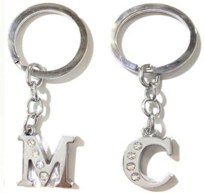 Rashi Traders Alphabet C & M Letter Key Chain