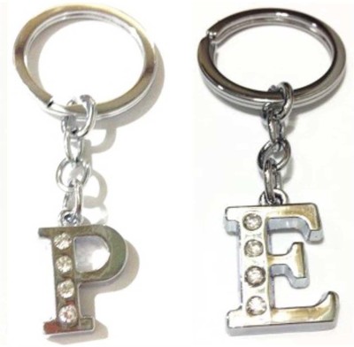 Rashi Traders Alphabet E & P Letter Key Chain