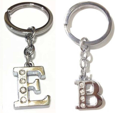Rashi Traders Alphabet B & E Letter Key Chain