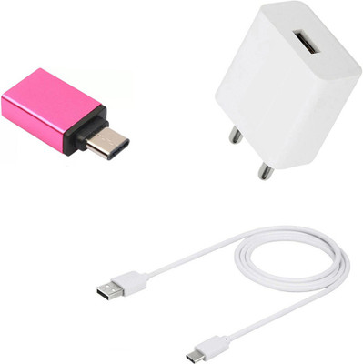 DAKRON Wall Charger Accessory Combo for OPPO F15(White)
