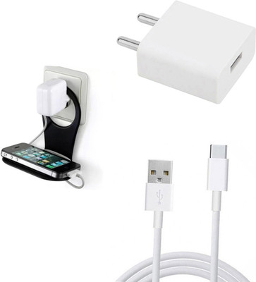 DAKRON Wall Charger Accessory Combo for OPPO A5 2020(White)