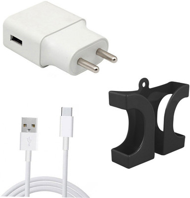 DAKRON Wall Charger Accessory Combo for Huawei Y9 Prime 2019(White)