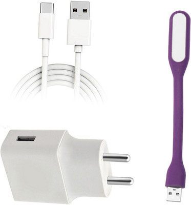 DAKRON Wall Charger Accessory Combo for Samsung Galaxy A50s(White)