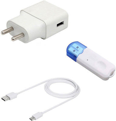 DAKRON Wall Charger Accessory Combo for Vivo Z1x(White)