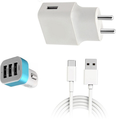 SARVIN Wall Charger Accessory Combo for HTC Wildfire X(White)