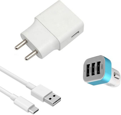 DAKRON Wall Charger Accessory Combo for LG G8X ThinQ(White)