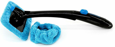 SEAHAVEN Microfiber Wonder Glass Window Cleaner with Spray Bottle Folding Car Cleaning Brush(200 ml)