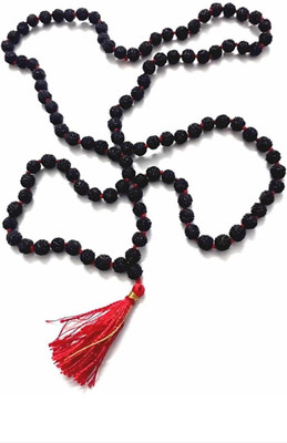 RUDRAKSH Black Rudraksha Mala Wood Chain