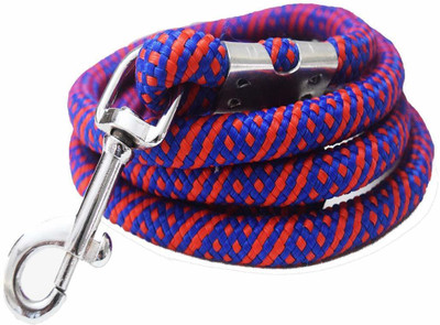 Paaltu Stylish Nylon Black Rope Dog Cord Training Leash with Strong Hook Size (15MM) 152 cm Dog Chain Leash(Multicolor)