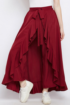 ROYAL TAYLOR Regular Fit Women Maroon Trousers