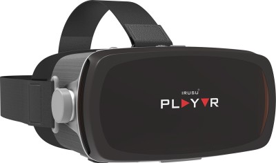 Irusu Play VR 2020 Premium VR Box Headset For Mobiles,smartphones with 42MM HD lenses and Touch Button(Smart Glasses, Black)