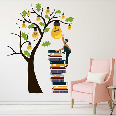 Littlebuds 80 cm Book With Tree Removable Sticker(Pack of 1)
