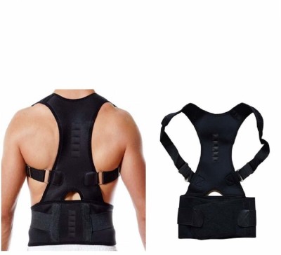 SUKHAD Real Doctor Posture Corrector, Shoulder Back Support Belt for Men / Women (Black) Posture Corrector(Black)