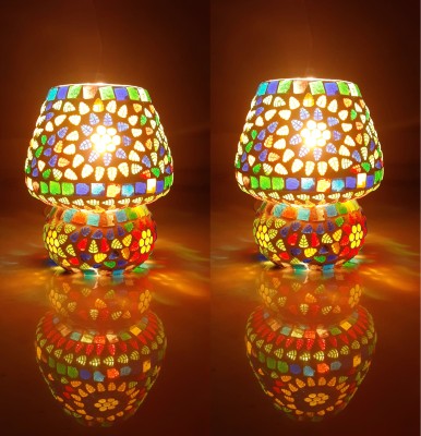 Goldstar Mosaic Table Lamp Multi Colour Night Lamp(17.5 cm, Multicolor)