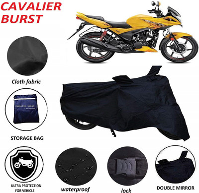 Cavalier Burst Two Wheeler Cover for Hero(Ignitor, Black)