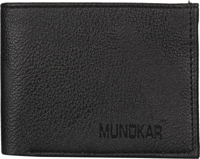 Mundkar Men Black Artificial Leather Wallet(5 Card Slots)