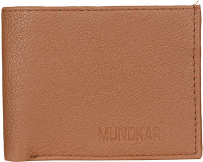 Mundkar Men Tan Artificial Leather Wallet(5 Card Slots)