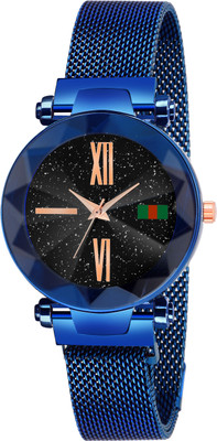 curve creation Luxury Mesh Magnet Buckle Starry Sky Quartz Watches for Girls Fashion Clock Mysterious Lady Analog Watch - for Girls Luxury Mesh Magnet Buckle Starry Sky Quartz Watches for Girls Fashion Clock Mysterious Lady Analog Watch - for Girls Analog Watch - For Women