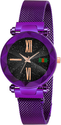 curve creation Luxury Mesh Magnet Buckle Starry Sky Quartz Watches for Girls Fashion Clock Mysterious Lady Analog Watch - for Girls Luxury Mesh Magnet Buckle Starry Sky Quartz Watches for Girls Fashion Clock Mysterious Lady Analog Watch - for Girls Analog Watch - For Women