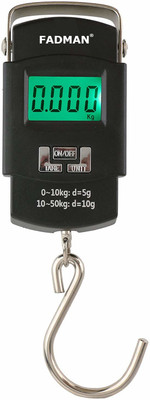 FADMAN 50 kg Hook Type Digital Led Screen Portable Luggage Type-05 FD-05 Weighing Scale(Black)