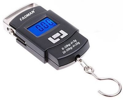 FADMAN 50 kg Hook Type Digital Led Screen Portable Luggage Type-08 FD-08 Weighing Scale(Black)