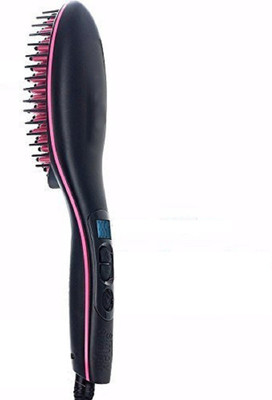 FIVANIO simply straight ciramic brush with LCD display FTS-21 Hair Straightener Brush(Multicolor)