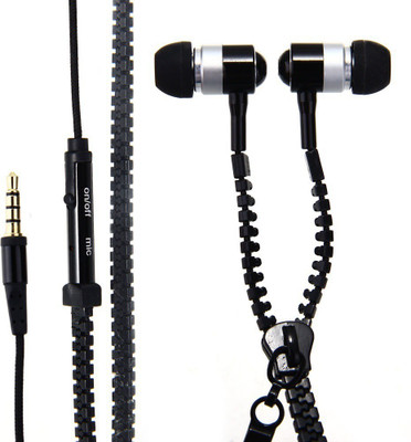 Cospex Silco Universal Zipper Style Wired Wired Headset(Multicolor, In the Ear)