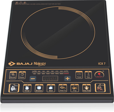 37% OFF on BAJAJ Majesty ICX 7 Induction Cooktop(Black, Push Button) 37% OFF on BAJAJ Majesty ICX 7 Induction Cooktop(Black, Push Button)
