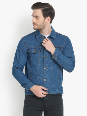 KOTTY Full Sleeve Solid Men Denim Jacket