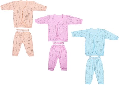 shishu.online Baby Boys & Baby Girls Casual Shirt Pyjama(Multicolor)