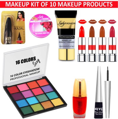 Lady FASHION All New Makeup Kit 12202030(Pack of 10)