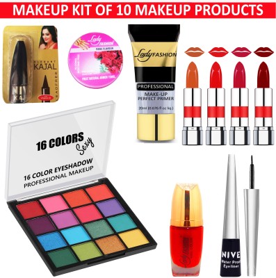 Lady FASHION All New Makeup Kit 12202043(Pack of 10)