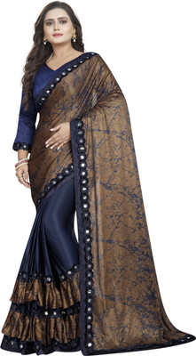 hutah-printed-bollywood-lycra-blend-sareeblue