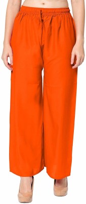 Faunashaw Regular Fit Women Orange Trousers