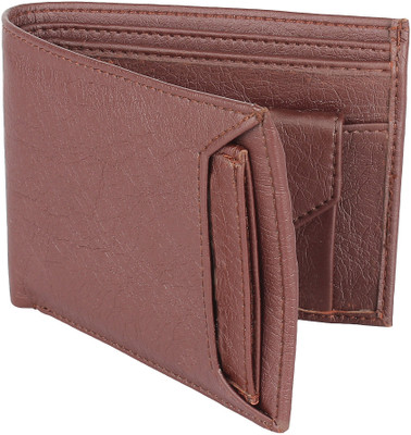 WALLETIN Men Brown Artificial Leather Wallet(6 Card Slots)