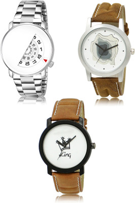 REMIXON New latest Designer Combo of 3 Analog Watch  - For Men