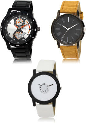 REMIXON New latest Designer Combo of 3 Analog Watch  - For Men