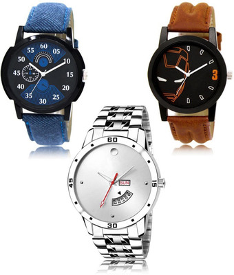 FERRIZZO New latest Designer Combo of 3 Analog Watch  - For Men
