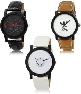 SWIFFIN New latest Designer Combo of 3 Analog Watch  - For Men