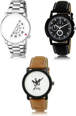 SWIFFIN New latest Designer Combo of 3 Analog Watch  - For Men
